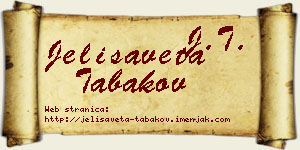 Jelisaveta Tabakov vizit kartica